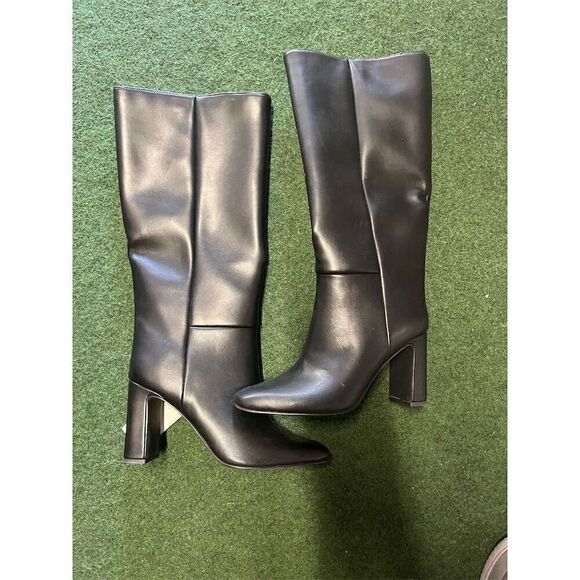 A New Day Women's Knee-High Black Boots Trendy Livia Stovepipe Design - Picture 4 of 4